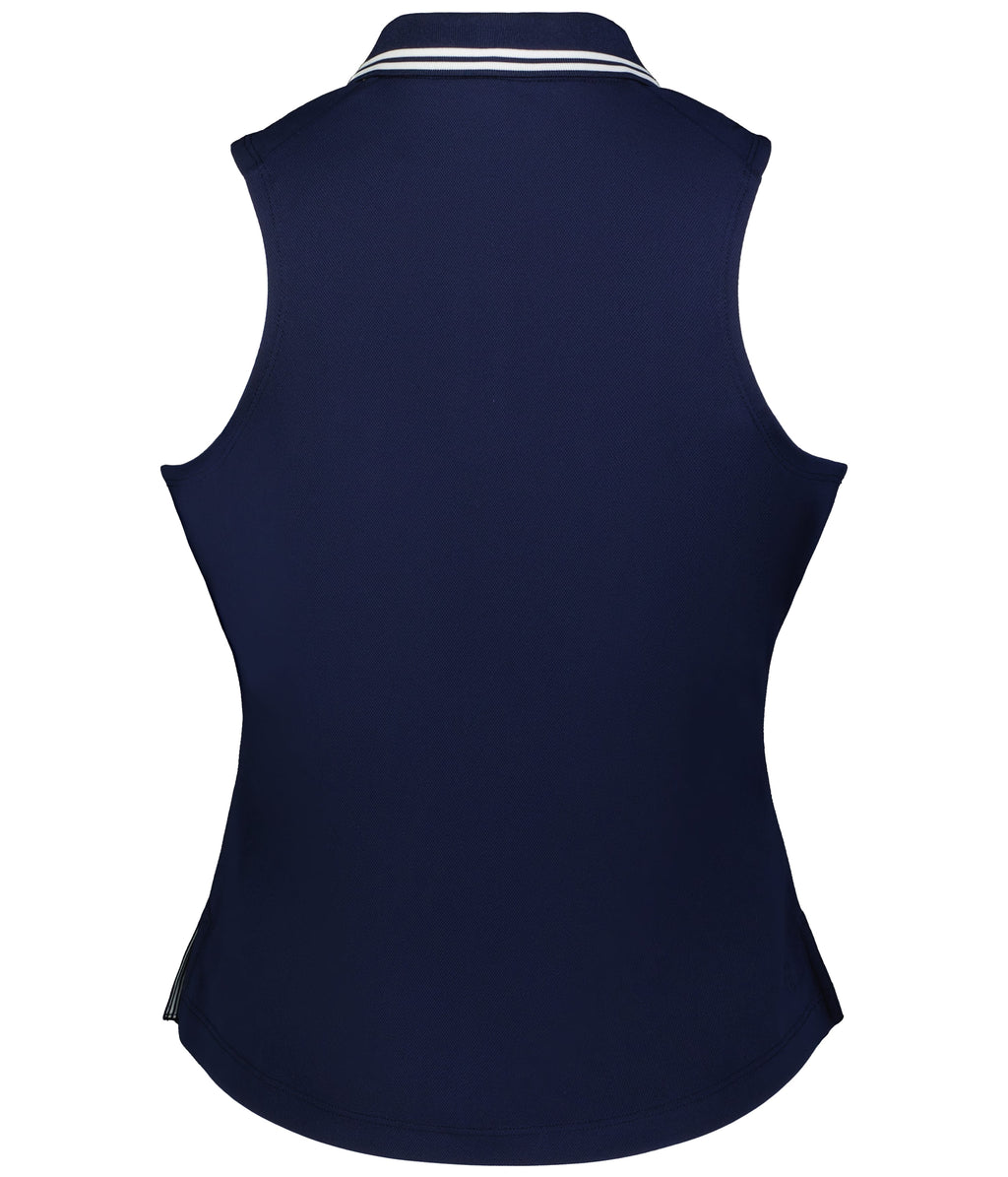 LADIES COURT SLEEVELESS POLO