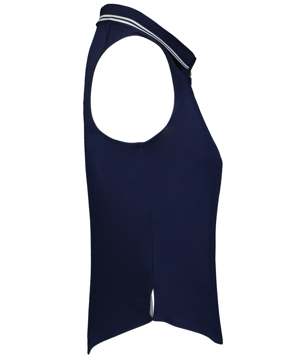 LADIES COURT SLEEVELESS POLO