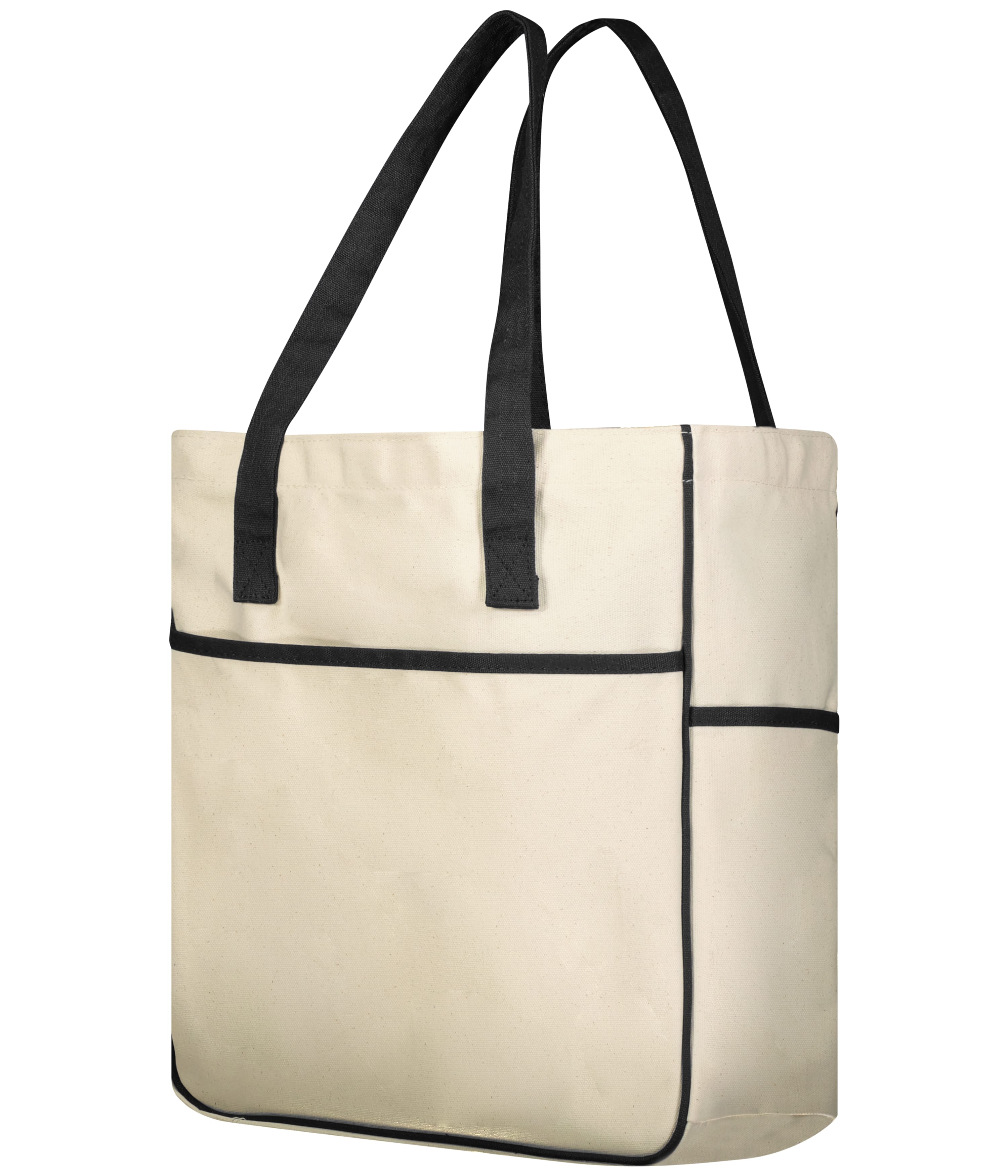 COURT TOTE - Nat/Blk