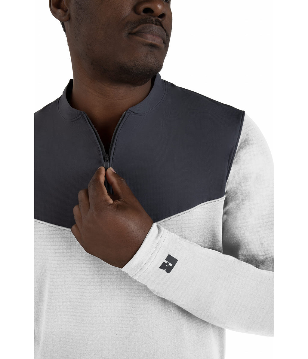 SIDELINE GRID 1/4 ZIP PULLOVER